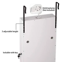 Classic White Full Door Jewelry Armoire