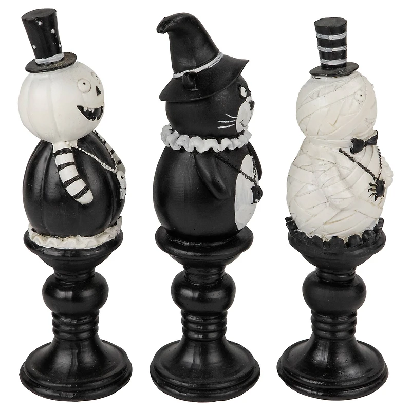 8" Halloween Candlestick Set