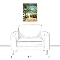 Tropical Porch 16" x 20" Canvas Wall Art