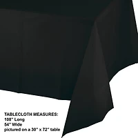 Hoffmaster 54" x 108" Plastic Tablecloth