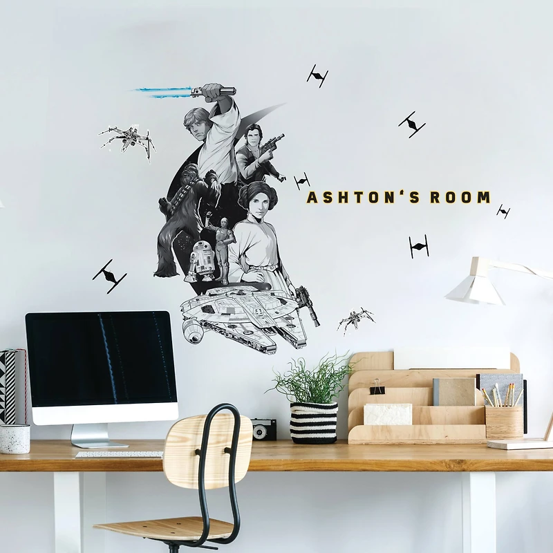 RoomMates Classic Star Wars Peel & Stick Giant Wall Decals w/ Alphabet