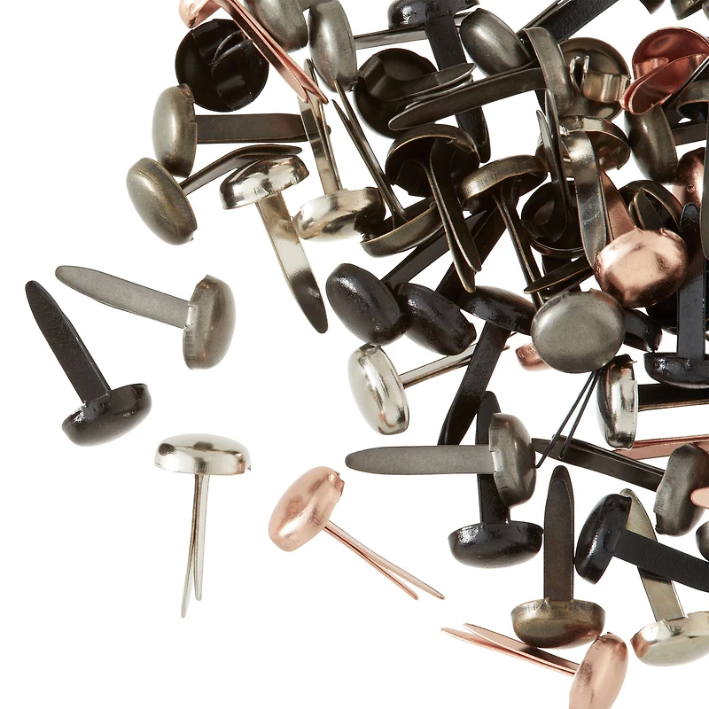 12 Packs: 80 ct. (960 total) Metallic Circle Brads by Recollections™