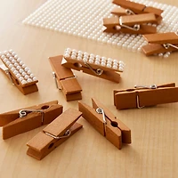 Walnut Medium Wide Clothespin by Recollections™, 30ct.