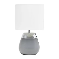 Simple Designs 14" Metal Touch Table Lamp