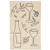 Hello Honey® Fruit, Garden & Wine Cotton & Linen Tea Towels, 3ct.