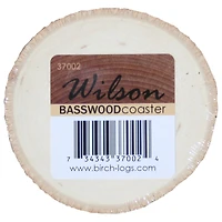 Wilson® Enterprises 4" Basswood Coasters, 8ct.