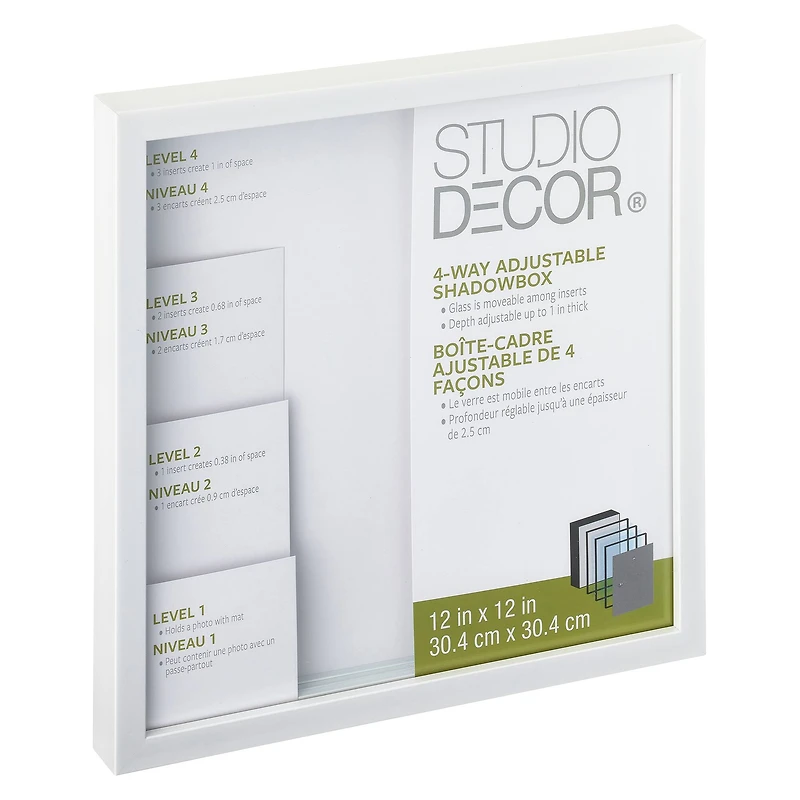 8 Pack: Adjustable-Depth 12" x 12" Shadow Box by Studio Décor
