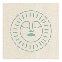 Sun Face Canvas Wall Art
