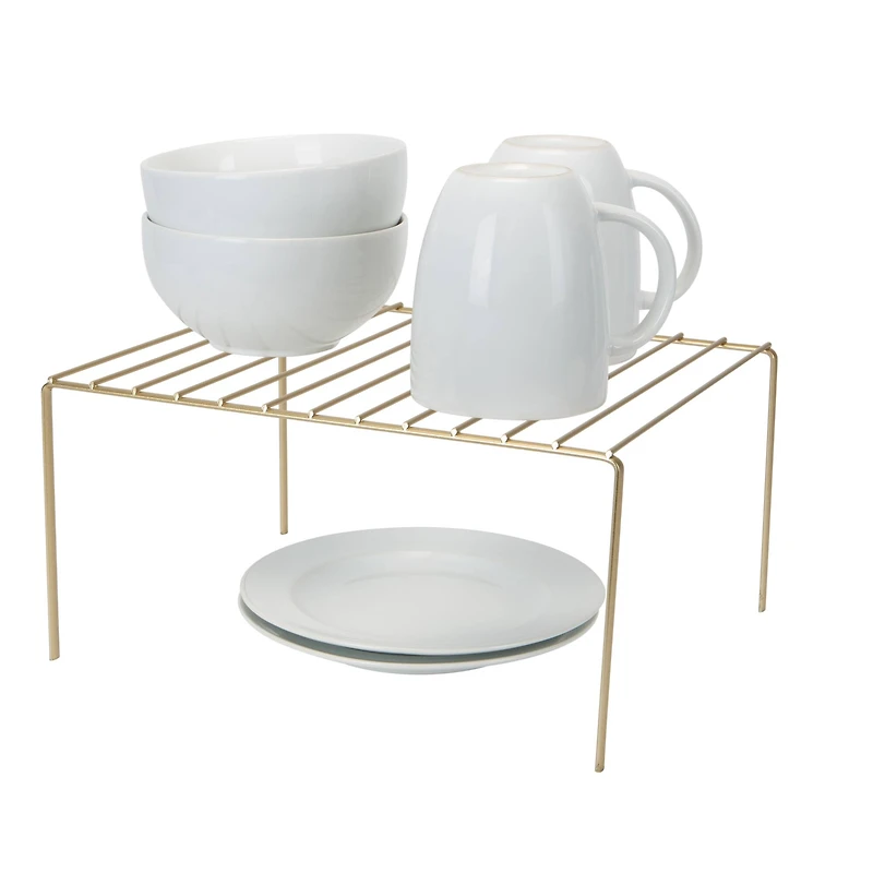 Kitchen Details Satin Gold Medium Helper Shelf