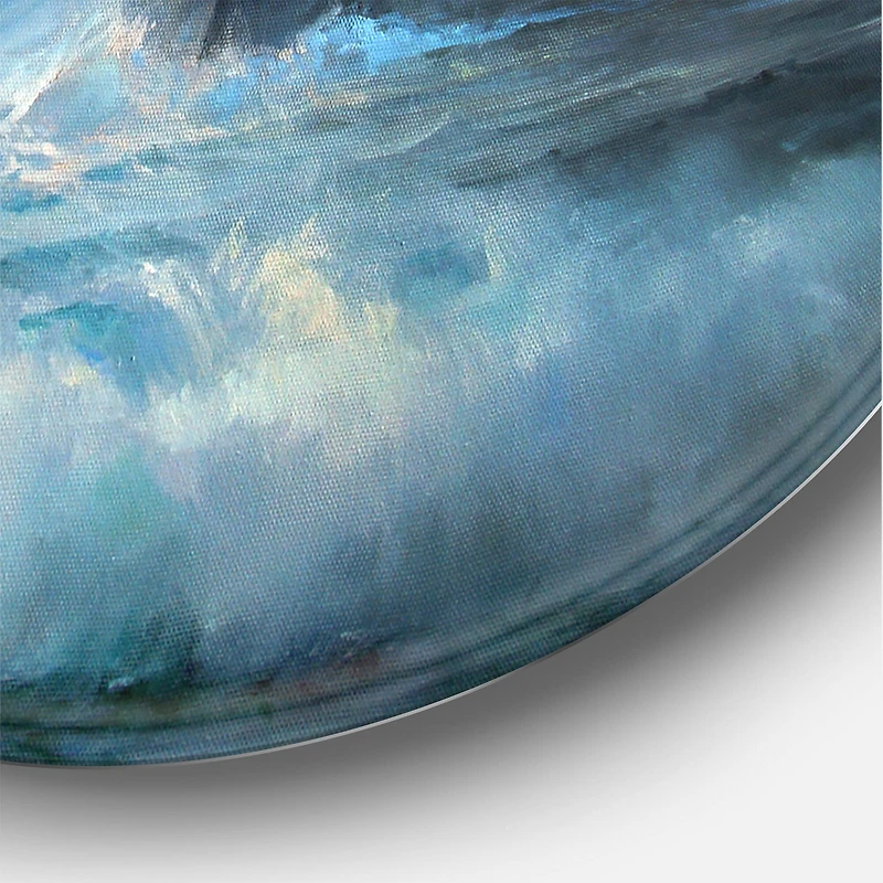 Designart - Lighthouse Shining Light During Stormy Night II