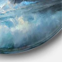 Designart - Lighthouse Shining Light During Stormy Night II