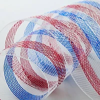 10" x 19ft. Red, White & Blue Striped Mesh by Celebrate It™