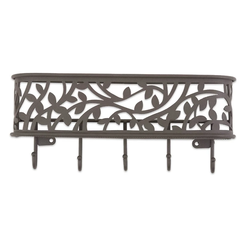 DII® 11" Dark Gray Mail & Key Organizer Wall Mount