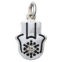 12 Pack: Charmalong™ Silver Plated Hamsa Charm by Bead Landing™
