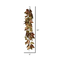 6ft. Brown Maple Garland