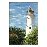 Lighthouse In The Garden 24" x 36" Canvas Wall Art