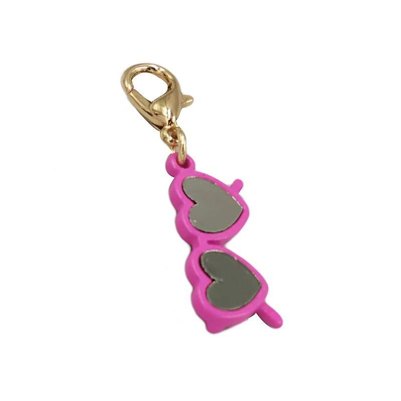 Charmalong™ Pink Heart Shaped Sunglasses Charm by Bead Landing™