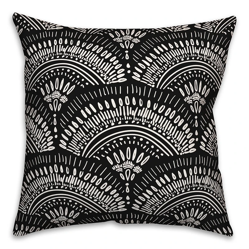 Bohemian Sketch Indoor/Outdoor Throw Pillow