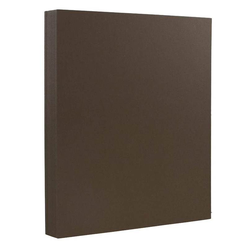 JAM Paper Chocolate Brown  8.5" x 11" Heavyweight Cardstock, 50ct.