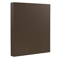 JAM Paper Chocolate Brown  8.5" x 11" Heavyweight Cardstock, 50ct.