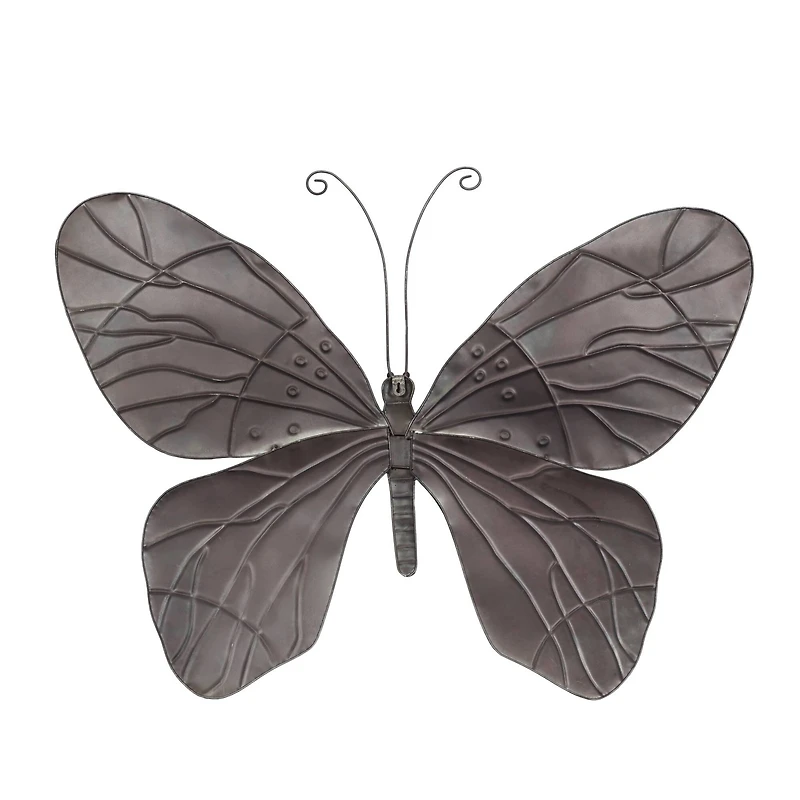 Red Metal Eclectic Wall Decor, 36" x 27"