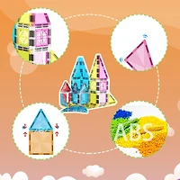 PicassoTiles® 48-Piece Mini Diamond Magnetic Tiles Series Set