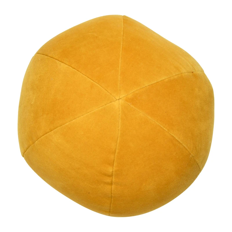 Gold Cotton Velvet Orb Pillow