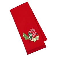 DII® Mixed Christmas Embroidered Dishtowels, 3ct.