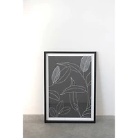Hello Honey® Leaf Line Drawing Wood Framed Wall Décor