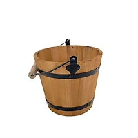 6.75" Natural Wood & Metal Bucket by Ashland®
