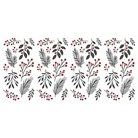 Holly Berries & Twigs Peel And Stick Wall Decals