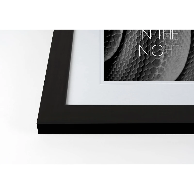 In The Night Black Framed Print Wall Art