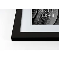 In The Night Black Framed Print Wall Art