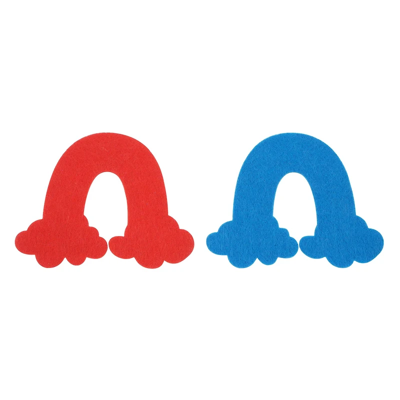 Red & Blue Rainbow Felt Shapes, 15ct. by Creatology™