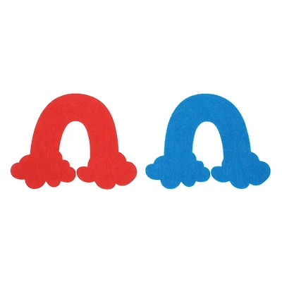 Red & Blue Rainbow Felt Shapes, 15ct. by Creatology™