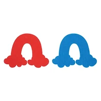 Red & Blue Rainbow Felt Shapes, 15ct. by Creatology™