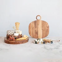 Hello Honey® 15.5" Natural Acacia Wood Kitchen Pedestal