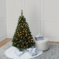 4ft. Pre-Lit Lakewood Spruce Artificial Christmas Tree, Warm White LED Lights by Ashland®