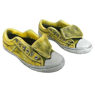 Santa's Workshop 11" Yellow Sneaker Cement Planter, 2ct.