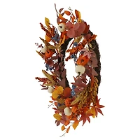 24" Fall Berry & Pumpkin Wreath by Ashland®