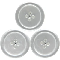 LaMode 7/8" Translucent 4-Hole Buttons, 3ct.