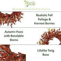 18" Harvest Berry Wreath