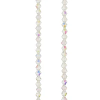 Crystal Faceted Glass Bicone Beads, 4mm by Bead Landing™