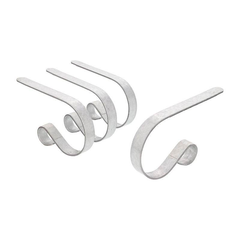 Original MantleClip® Galvanized Stocking Holders, 4ct.