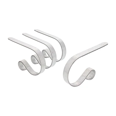 Original MantleClip® Galvanized Stocking Holders, 4ct.
