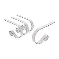 Original MantleClip® Galvanized Stocking Holders, 4ct.