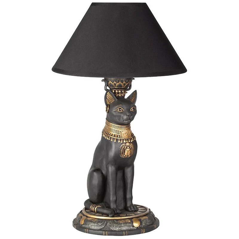 Design Toscano 16.5" Royal Cat Goddess Bastet Sculptural Table Lamp