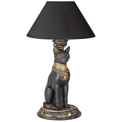 Design Toscano 16.5" Royal Cat Goddess Bastet Sculptural Table Lamp