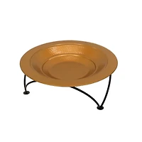 33" Hammered Copper Fire Pit with Stand & Screen