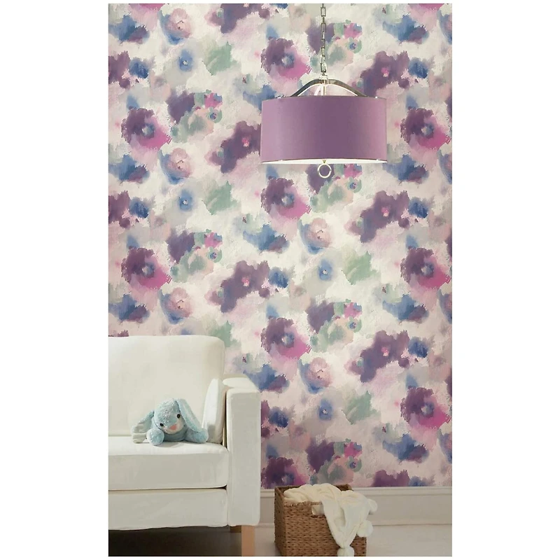 RoomMates Impressionist Floral Peel & Stick Wallpaper
